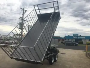 16x8 Flat Top Hydraulic Tipper Tandem With Truck Gates, 3500kg ATM 3.5 Ton