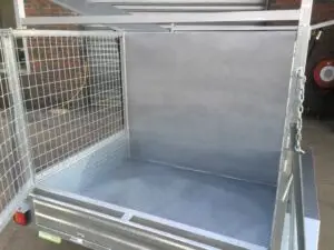 8x5 Tandem Trailer Tradesman Galvanised 1/2 Tradie Caged 1000mm