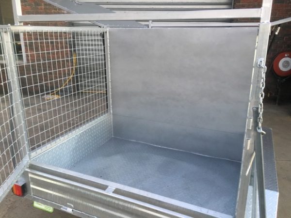 8x5 Tandem tradesman trailer Galvanised