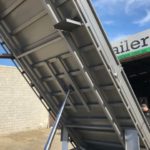 14x8 Flat Top Hydraulic Tipper Tri-axle with fold down sides, 4500kg ATM