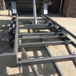 14x8 Flat Top Hydraulic Tipper Tri-axle with fold down sides, 4500kg ATM