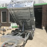 12x7 Flat top Tandem Hydraulic Tipper Trailer  3500kg ATM, 3.5 Ton Ramps