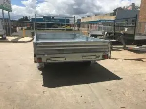 12x7 Flat top Tandem Hydraulic Tipper Trailer 3500kg ATM, 3.5 Ton Ramps