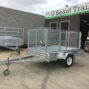 8×5 Single Axle Trailer 1500kg Galvanised Braked Heavy Duty