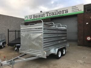 12x6 Tandem Stock Cattle Crate Trailer Galvanised 2800kg ATM