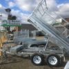 10×7 Flat top Tandem Tipper with 300mm fold down side, 600mm cage, Ramps  3500kg ATM 3.5 Ton