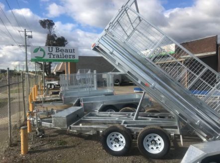 10×7 Flat top Tandem Tipper Trailers