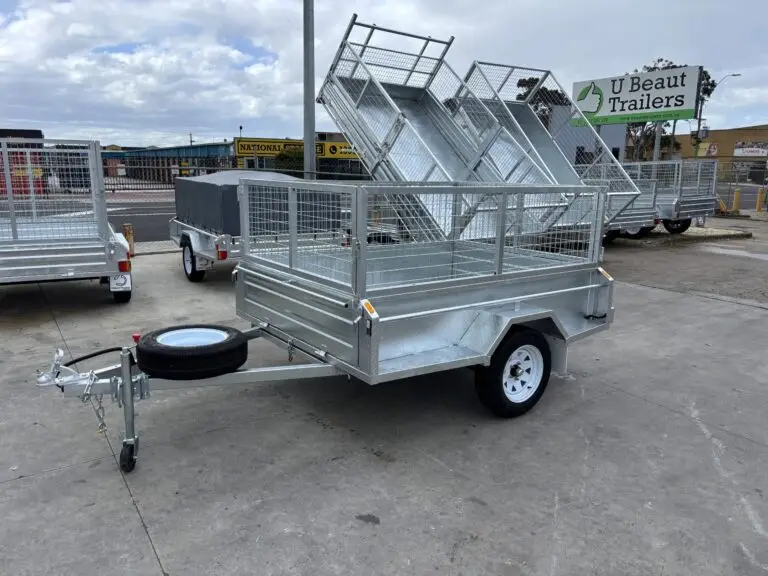 7x5 box trailer galvanised u beaut trailers left side scaled