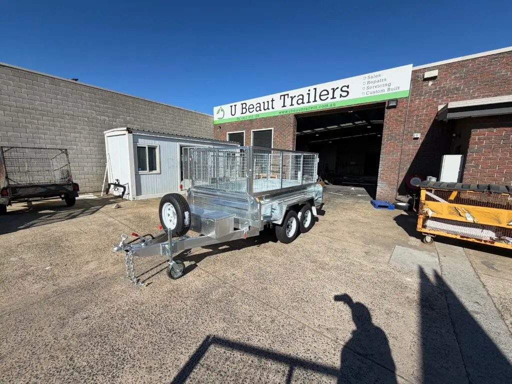 9x5 Tandem Hydraulic tipper trailer 3500kg U Beaut Trailers LHF Down