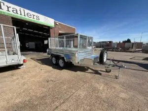 9x5 Tandem Hydraulic tipper trailer 3500kg U Beaut Trailers RHF down