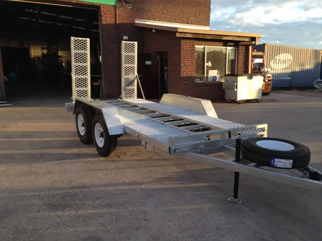 Galvanised Fold Up Trailer Ramps